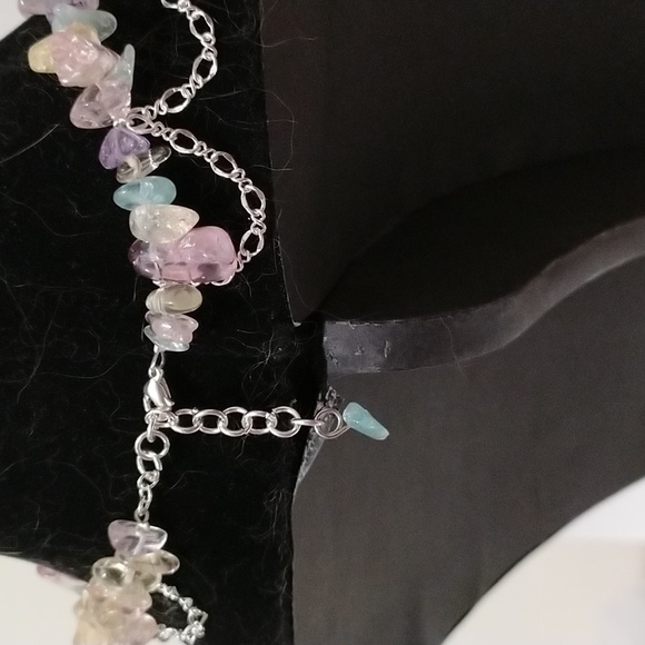 Handmade Quartz and Silver Chain Choker - Picture 3 of 5